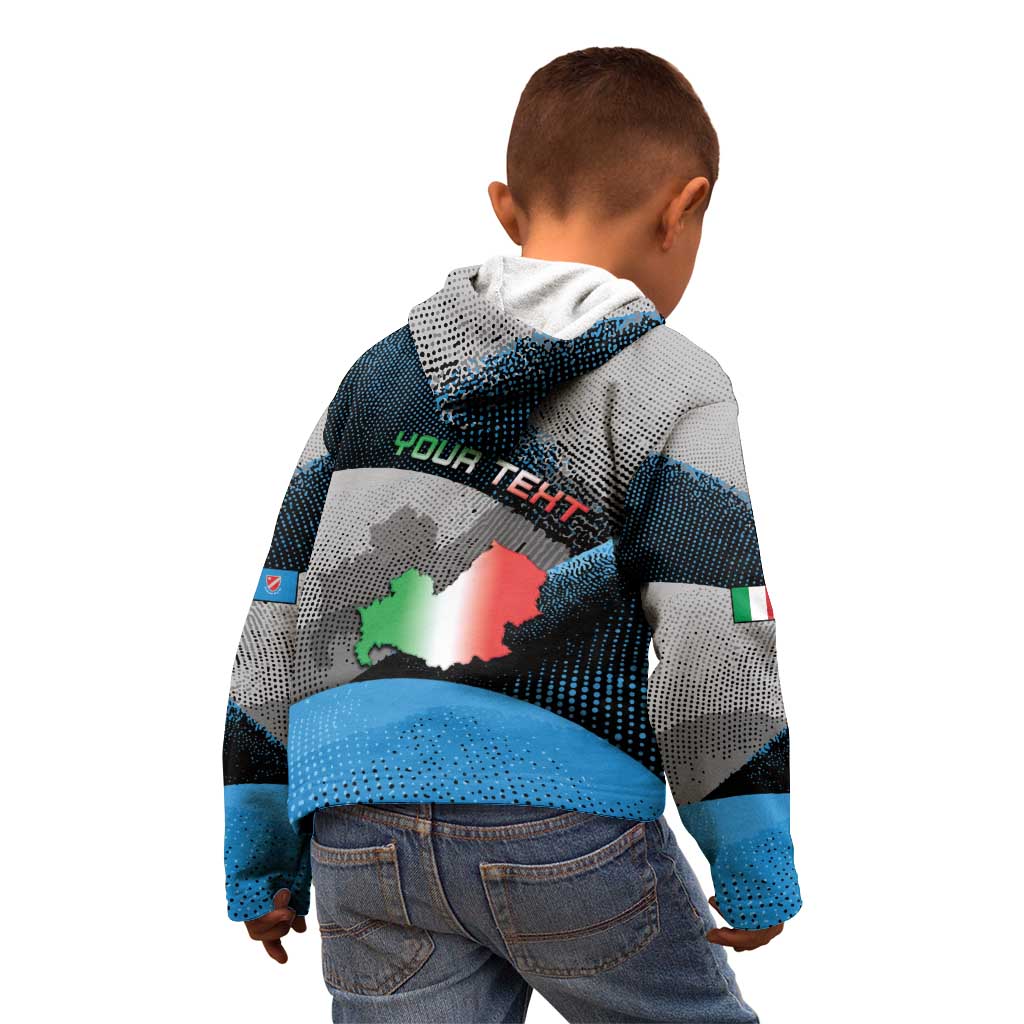 Personalized Italy Molise Kid Hoodie Coat Of Arms With Dynamic Dot Patterns