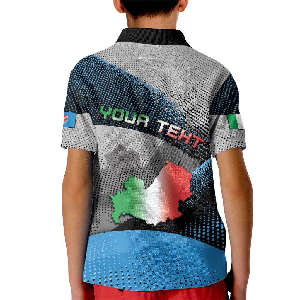 Personalized Italy Molise Kid Polo Shirt Coat Of Arms With Dynamic Dot Patterns