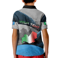 Personalized Italy Molise Kid Polo Shirt Coat Of Arms With Dynamic Dot Patterns