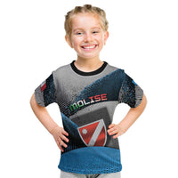 Personalized Italy Molise Kid T Shirt Coat Of Arms With Dynamic Dot Patterns
