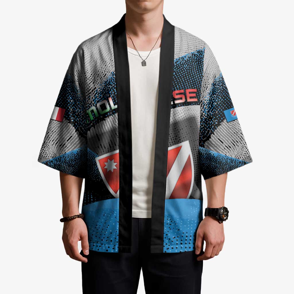 Personalized Italy Molise Kimono Coat Of Arms With Dynamic Dot Patterns