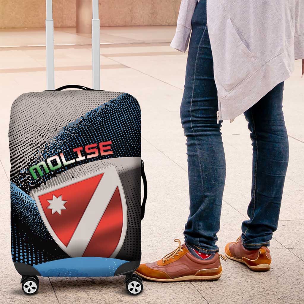 Italy Molise Luggage Cover Coat Of Arms With Dynamic Dot Patterns