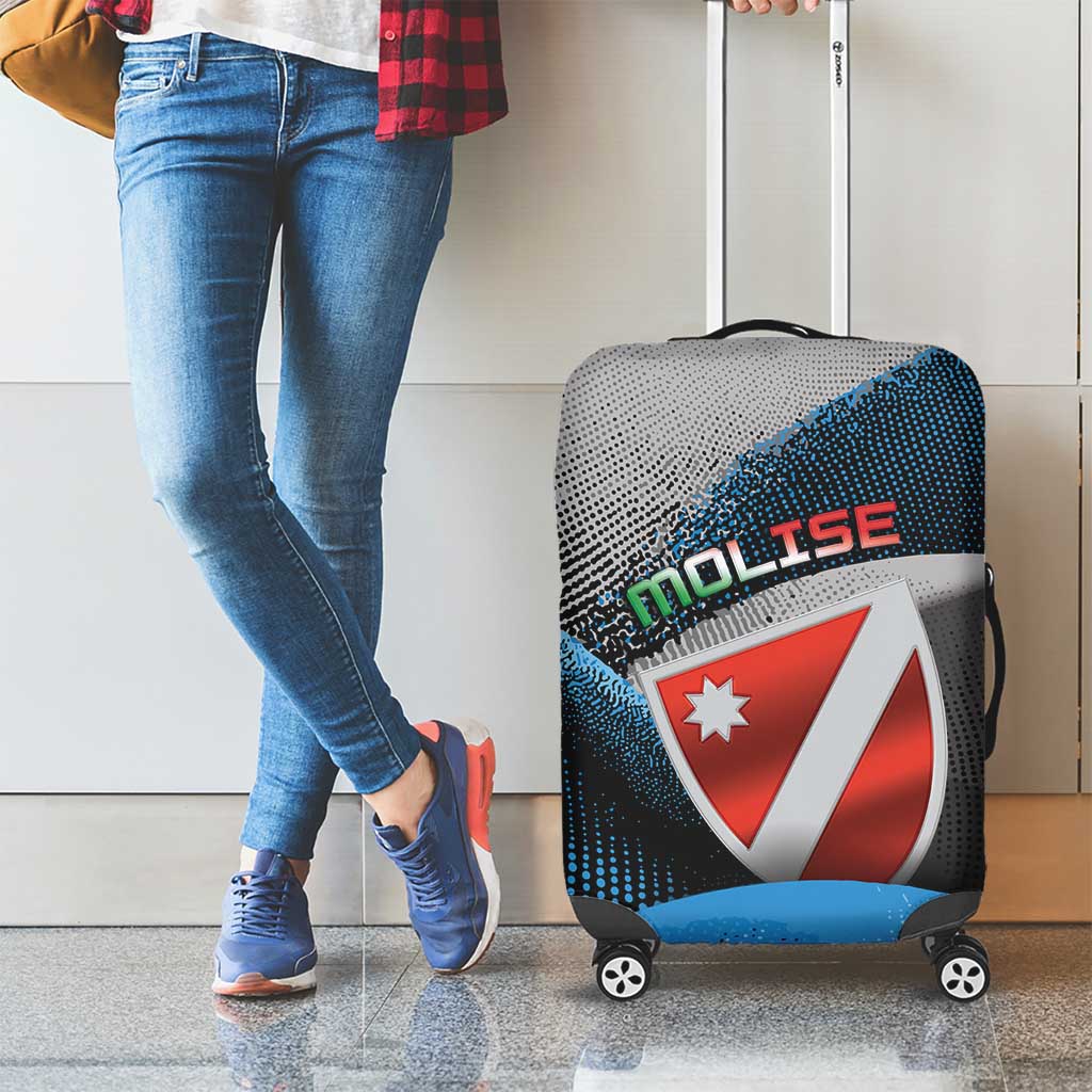 Italy Molise Luggage Cover Coat Of Arms With Dynamic Dot Patterns