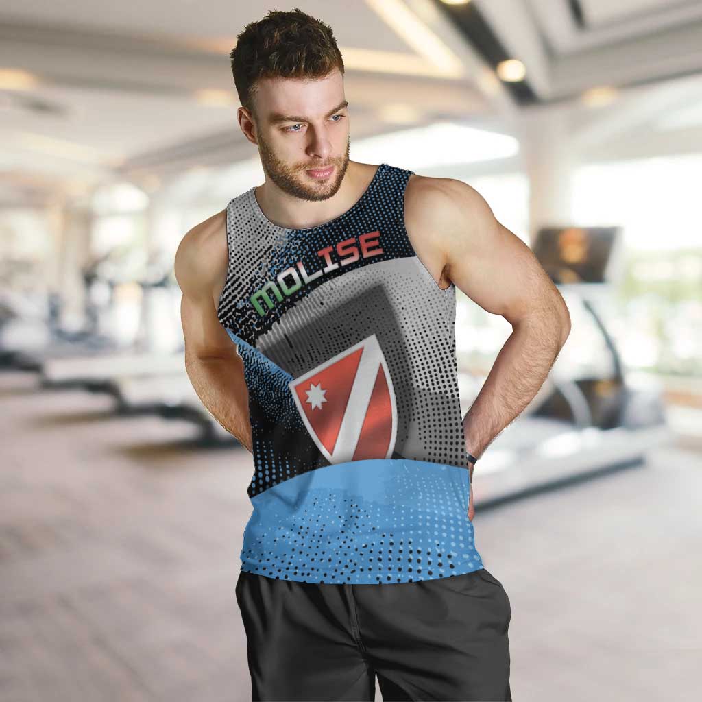 Personalized Italy Molise Men Tank Top Coat Of Arms With Dynamic Dot Patterns
