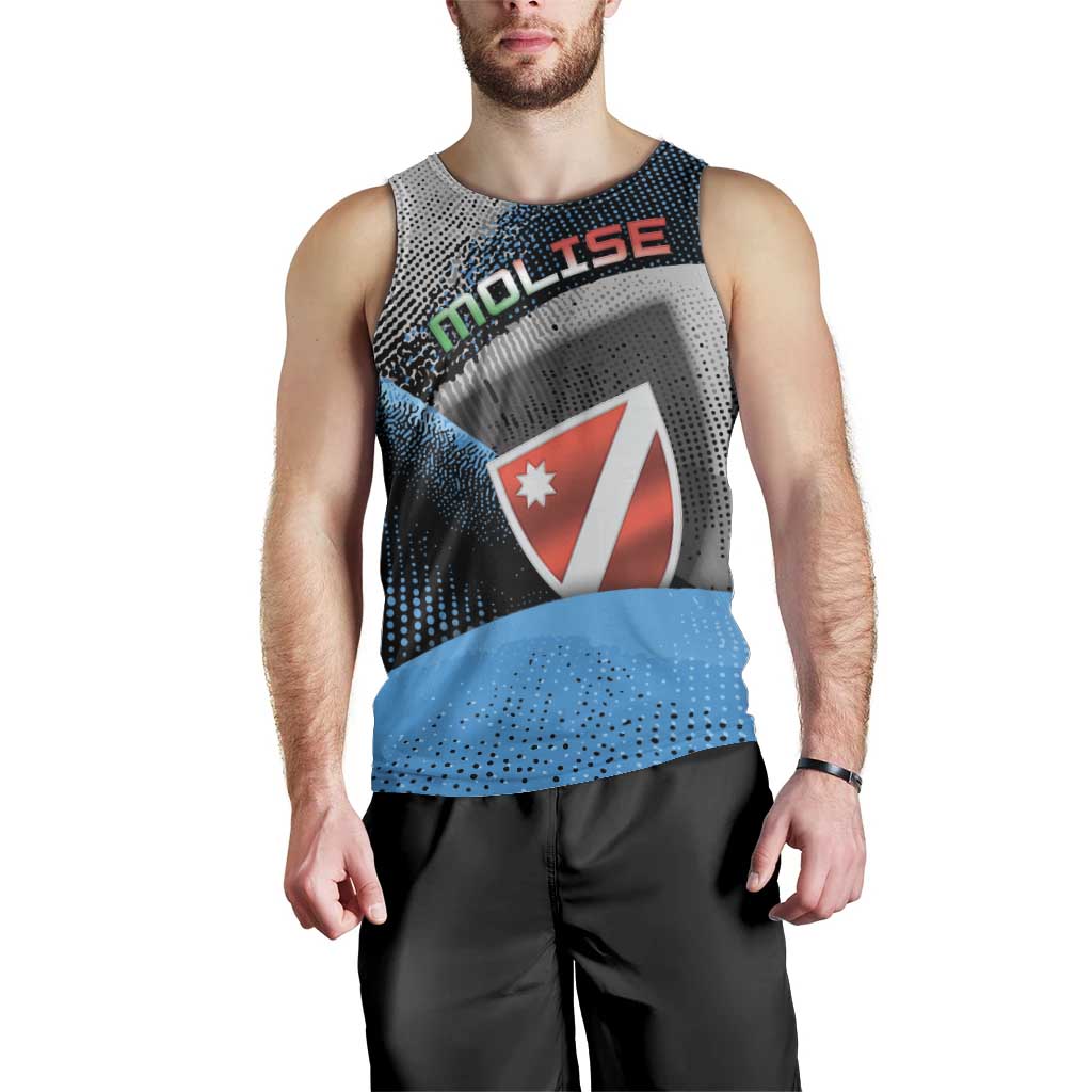 Personalized Italy Molise Men Tank Top Coat Of Arms With Dynamic Dot Patterns