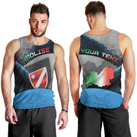 Personalized Italy Molise Men Tank Top Coat Of Arms With Dynamic Dot Patterns