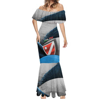 Personalized Italy Molise Mermaid Dress Coat Of Arms With Dynamic Dot Patterns