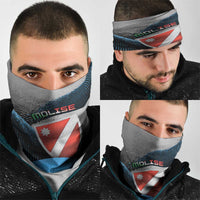 Italy Molise Neck Gaiter Coat Of Arms With Dynamic Dot Patterns