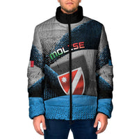Personalized Italy Molise Padded Jacket Coat Of Arms With Dynamic Dot Patterns