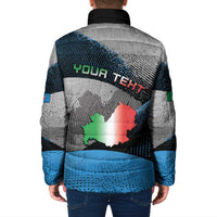 Personalized Italy Molise Padded Jacket Coat Of Arms With Dynamic Dot Patterns