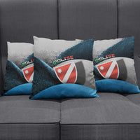 Italy Molise Pillow Cover Coat Of Arms With Dynamic Dot Patterns