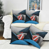 Italy Molise Pillow Cover Coat Of Arms With Dynamic Dot Patterns