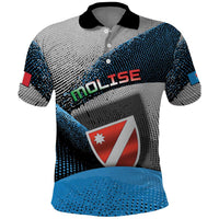 Personalized Italy Molise Polo Shirt Coat Of Arms With Dynamic Dot Patterns