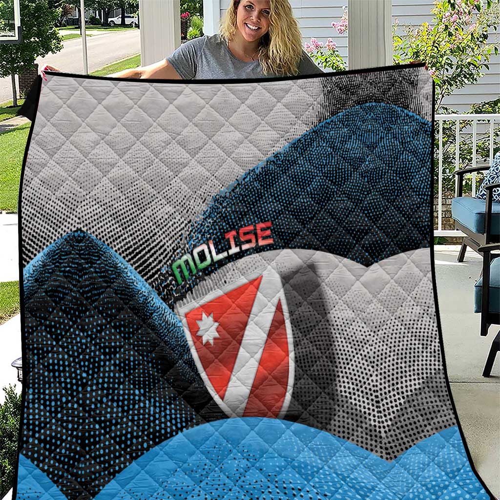 Italy Molise Quilt Coat Of Arms With Dynamic Dot Patterns