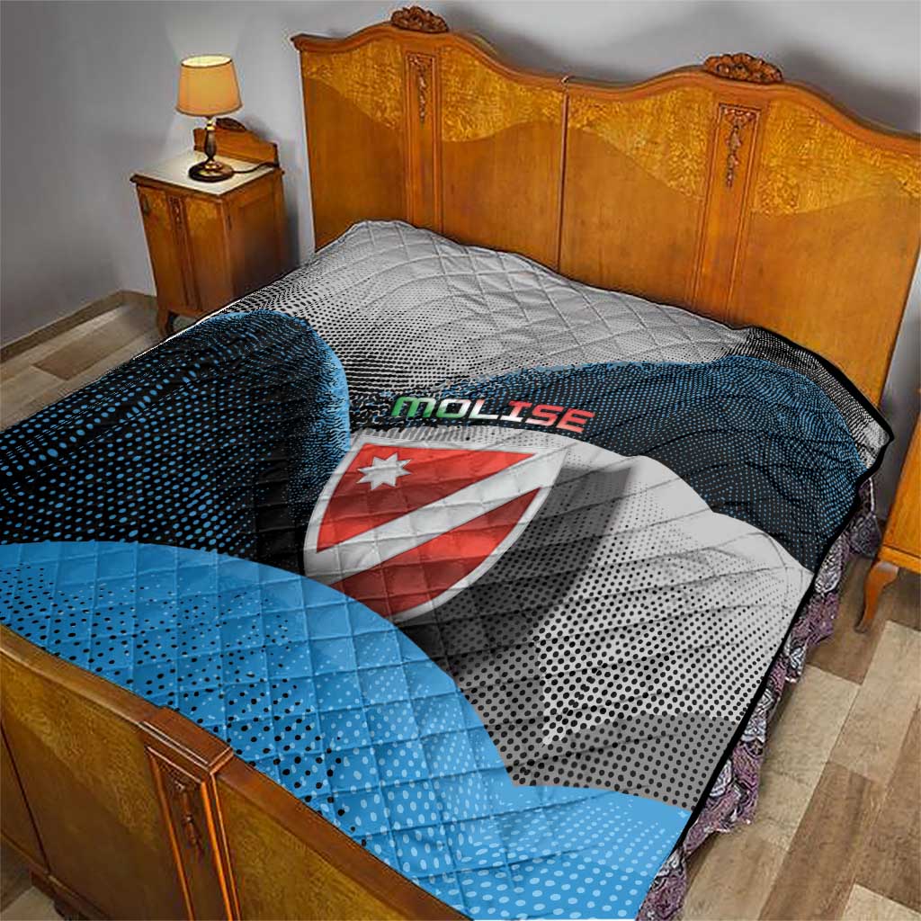 Italy Molise Quilt Coat Of Arms With Dynamic Dot Patterns