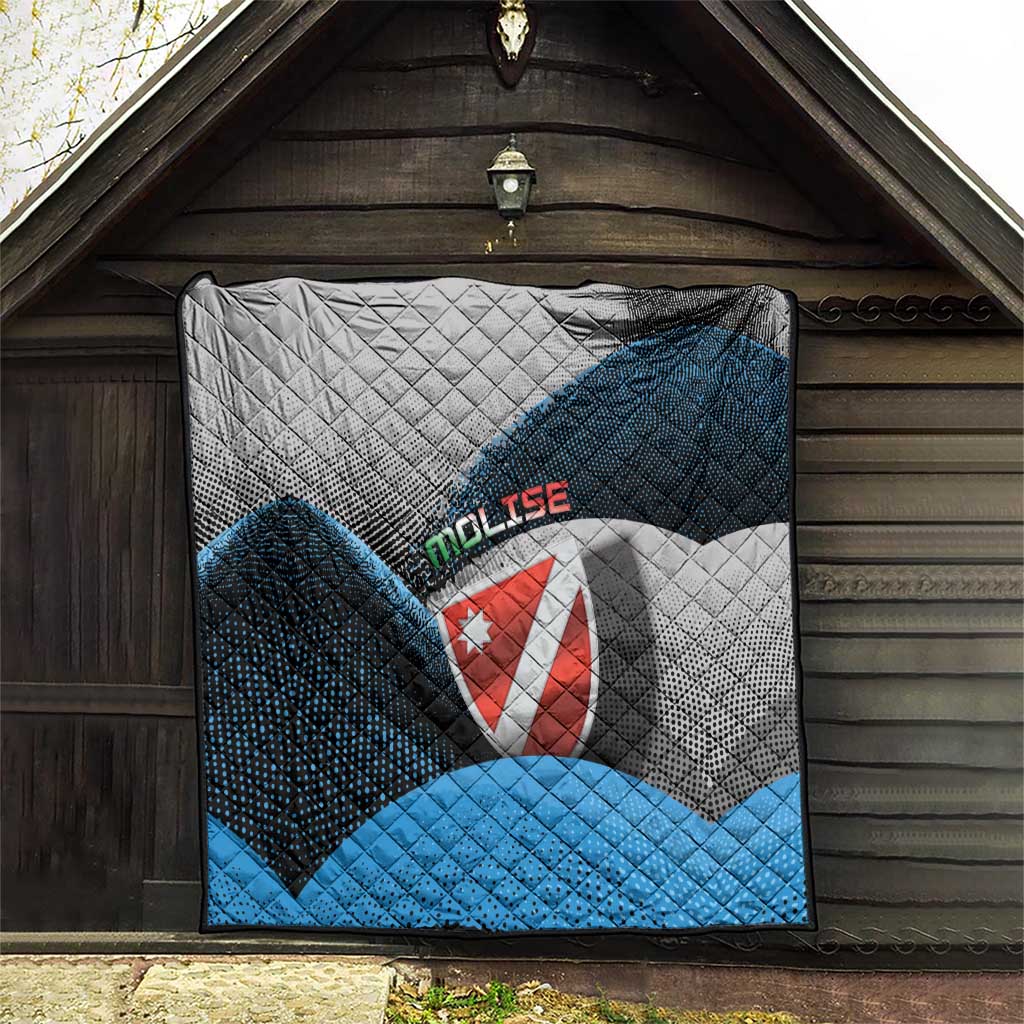 Italy Molise Quilt Coat Of Arms With Dynamic Dot Patterns