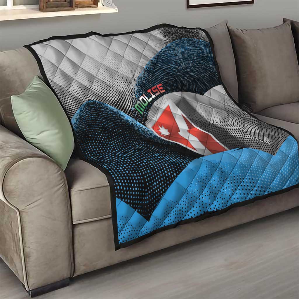 Italy Molise Quilt Coat Of Arms With Dynamic Dot Patterns