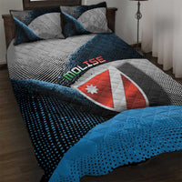 Italy Molise Quilt Bed Set Coat Of Arms With Dynamic Dot Patterns