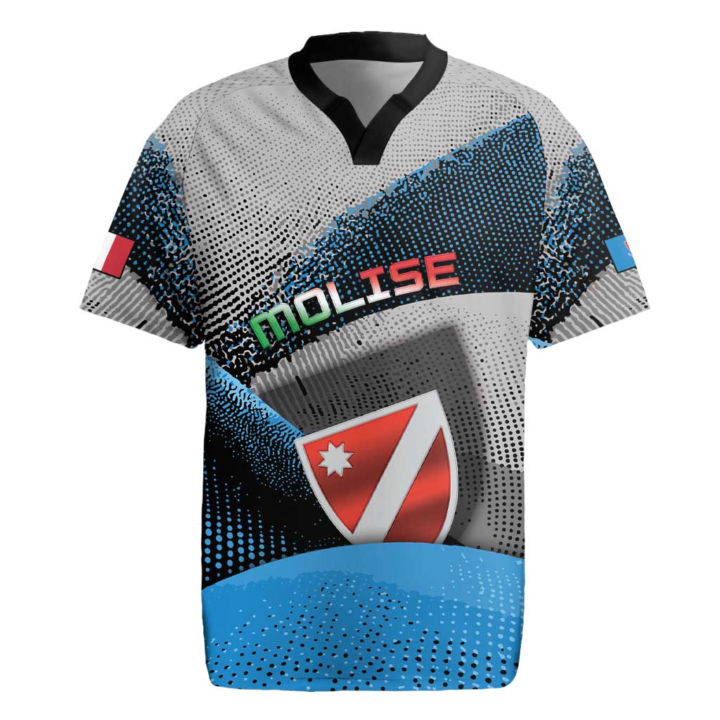 Personalized Italy Molise Rugby Jersey Coat Of Arms With Dynamic Dot Patterns