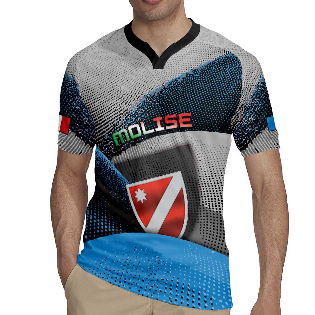 Personalized Italy Molise Rugby Jersey Coat Of Arms With Dynamic Dot Patterns