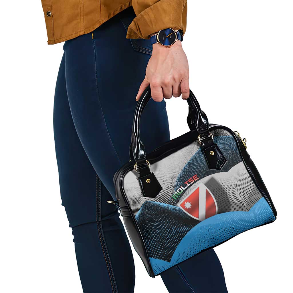 Italy Molise Shoulder Handbag Coat Of Arms With Dynamic Dot Patterns
