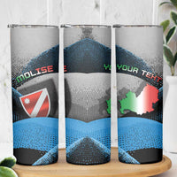 Personalized Italy Molise Skinny Tumbler Coat Of Arms With Dynamic Dot Patterns