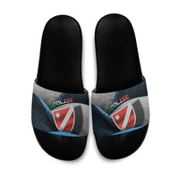 Italy Molise Slide Sandals Coat Of Arms With Dynamic Dot Patterns