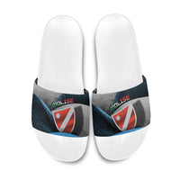 Italy Molise Slide Sandals Coat Of Arms With Dynamic Dot Patterns
