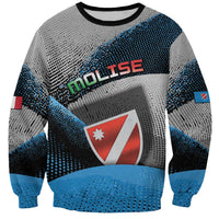 Personalized Italy Molise Sweatshirt Coat Of Arms With Dynamic Dot Patterns