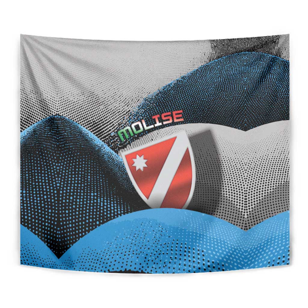Italy Molise Tapestry Coat Of Arms With Dynamic Dot Patterns