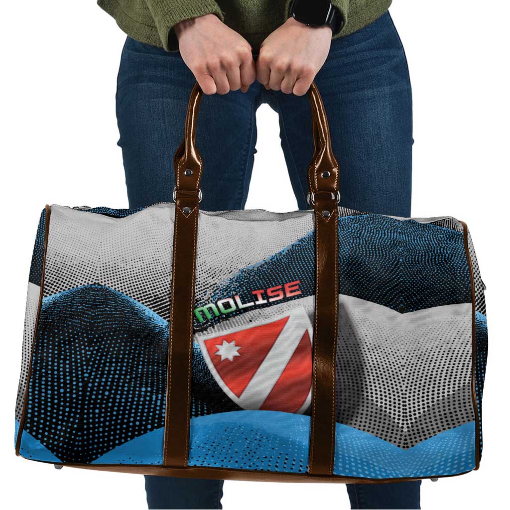 Italy Molise Travel Bag Coat Of Arms With Dynamic Dot Patterns