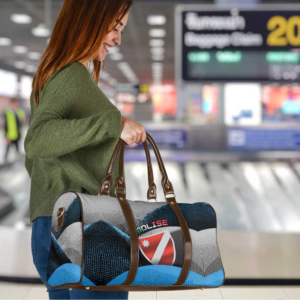 Italy Molise Travel Bag Coat Of Arms With Dynamic Dot Patterns