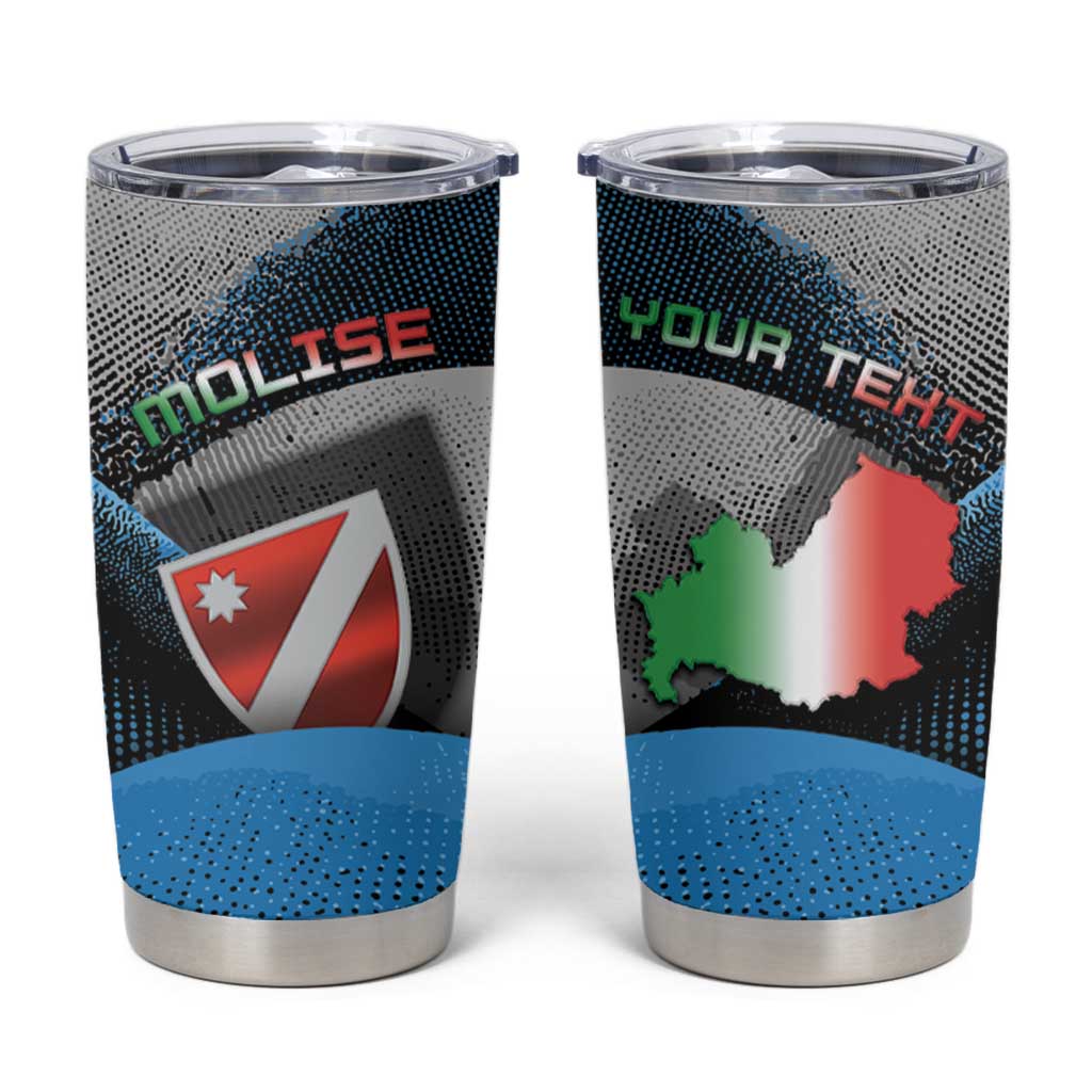Personalized Italy Molise Tumbler Cup Coat Of Arms With Dynamic Dot Patterns
