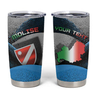 Personalized Italy Molise Tumbler Cup Coat Of Arms With Dynamic Dot Patterns