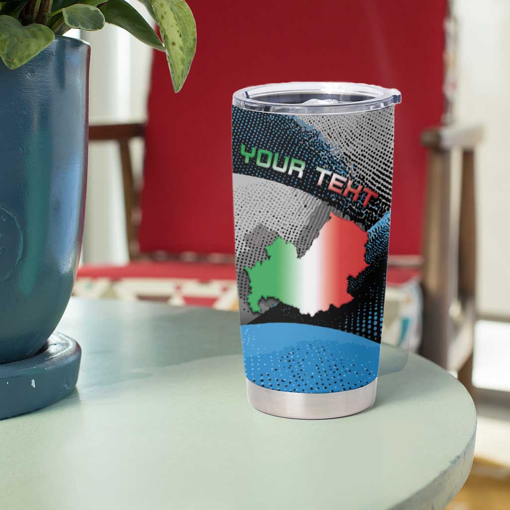 Personalized Italy Molise Tumbler Cup Coat Of Arms With Dynamic Dot Patterns