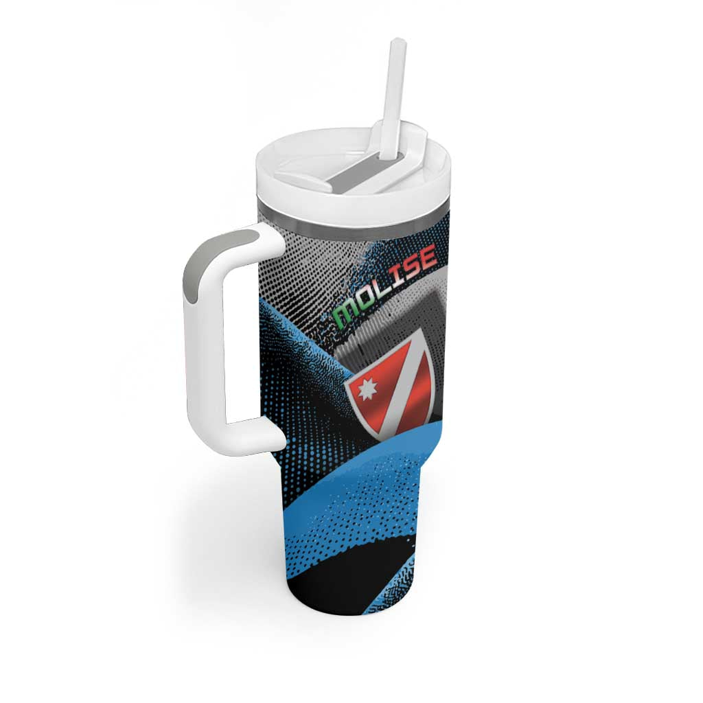 Personalized Italy Molise Tumbler With Handle Coat Of Arms With Dynamic Dot Patterns