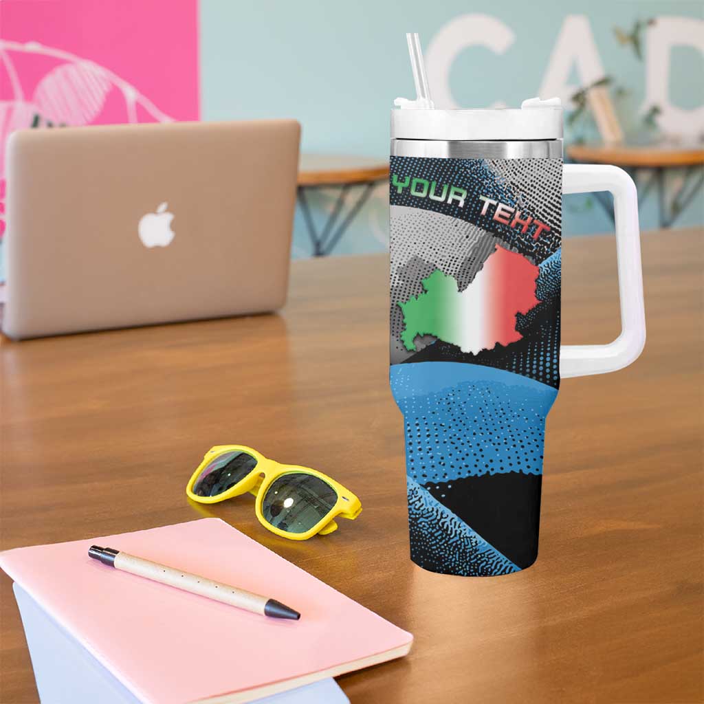 Personalized Italy Molise Tumbler With Handle Coat Of Arms With Dynamic Dot Patterns