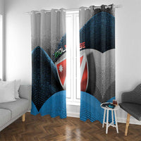 Italy Molise Window Curtain Coat Of Arms With Dynamic Dot Patterns