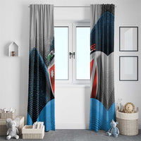 Italy Molise Window Curtain Coat Of Arms With Dynamic Dot Patterns