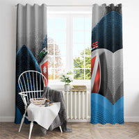 Italy Molise Window Curtain Coat Of Arms With Dynamic Dot Patterns