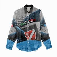 Personalized Italy Molise Women Casual Shirt Coat Of Arms With Dynamic Dot Patterns