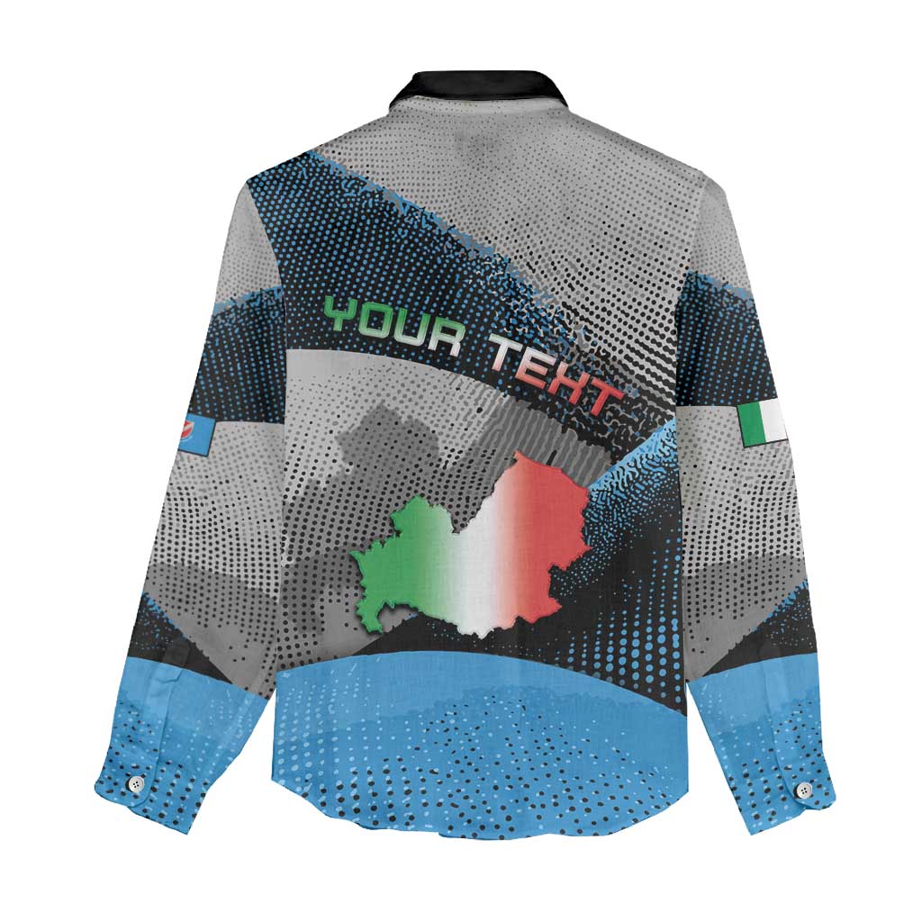 Personalized Italy Molise Women Casual Shirt Coat Of Arms With Dynamic Dot Patterns