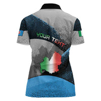Personalized Italy Molise Women Polo Shirt Coat Of Arms With Dynamic Dot Patterns