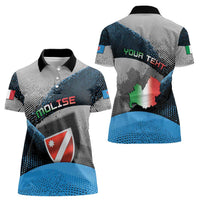 Personalized Italy Molise Women Polo Shirt Coat Of Arms With Dynamic Dot Patterns