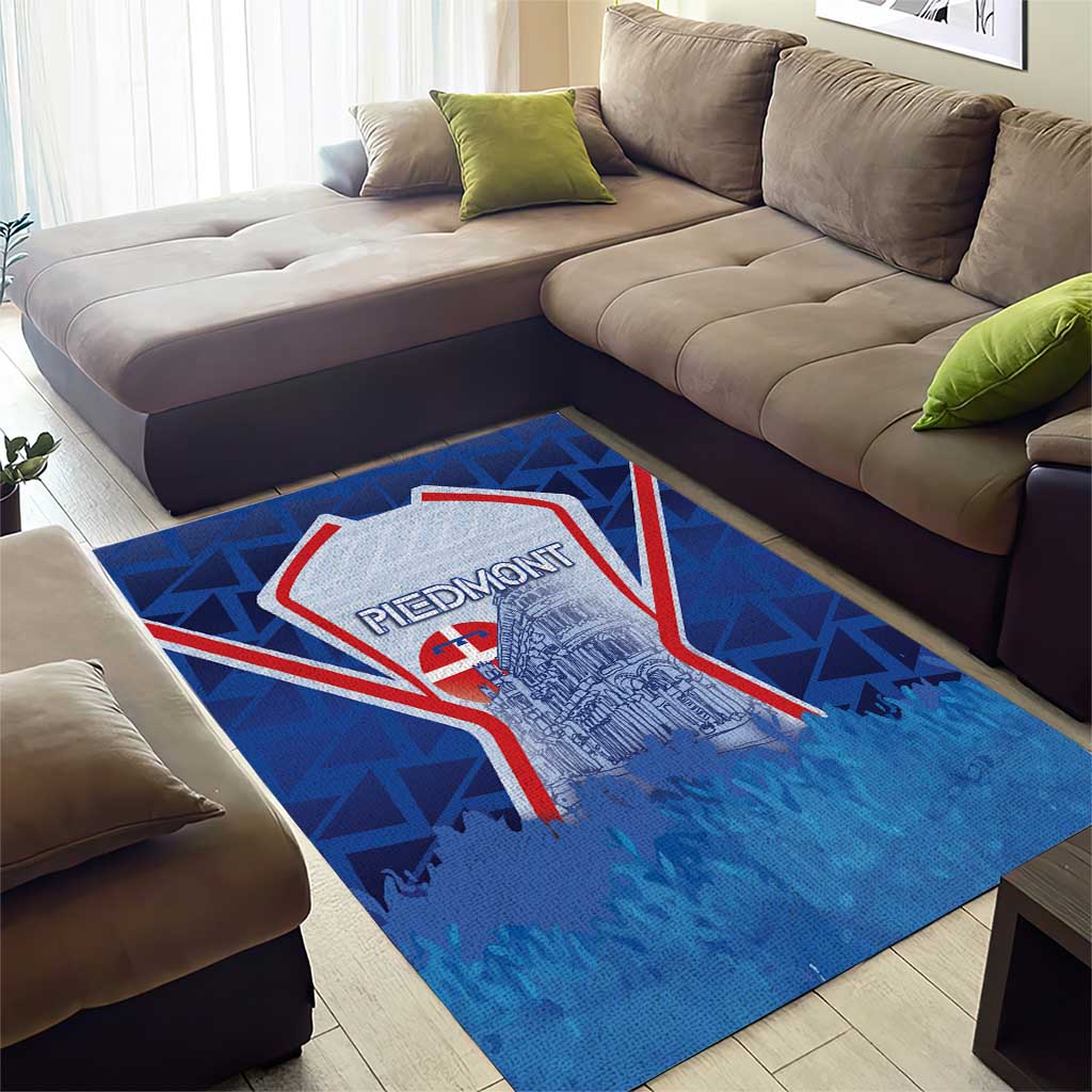 Italy Piedmont Area Rug Capital Turin Urban Sketch