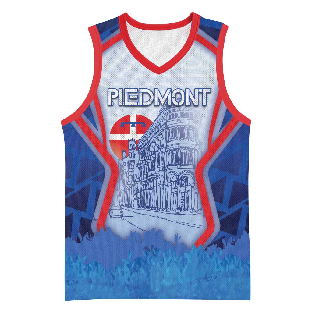 Custom Italy Piedmont Basketball Jersey Capital Turin Urban Sketch