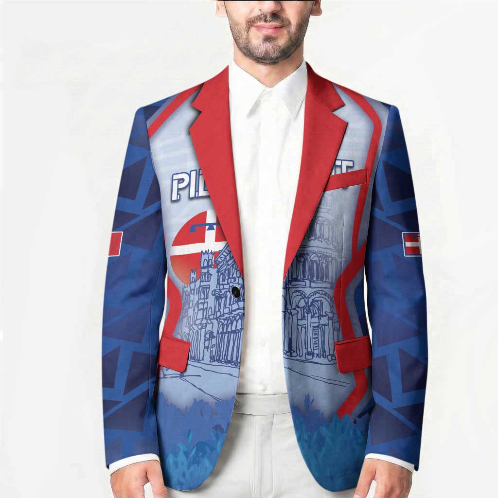 Custom Italy Piedmont Blazer Capital Turin Urban Sketch