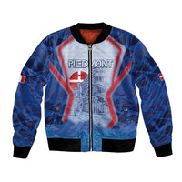 Custom Italy Piedmont Bomber Jacket Capital Turin Urban Sketch