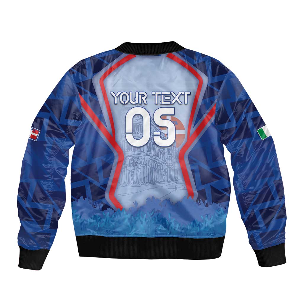 Custom Italy Piedmont Bomber Jacket Capital Turin Urban Sketch