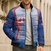 Custom Italy Piedmont Bomber Puffer Jacket Capital Turin Urban Sketch